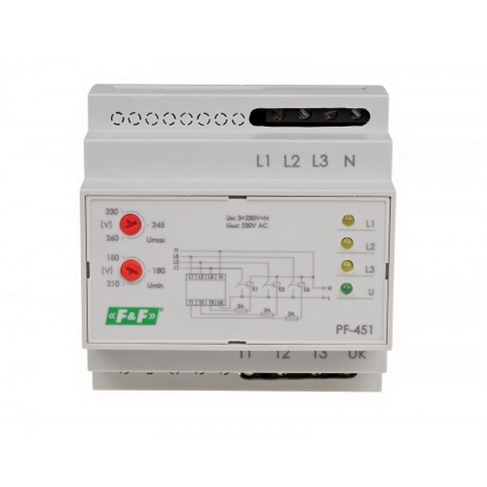 Автоматичний перемикач фаз PF-451 16A F&F ( PF-451 )